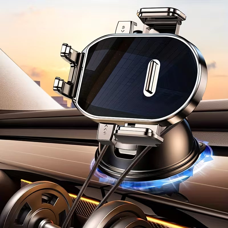 Universal 360° Car Phone Holder (Model 2025) – Stable Vacuum Mount for GPS