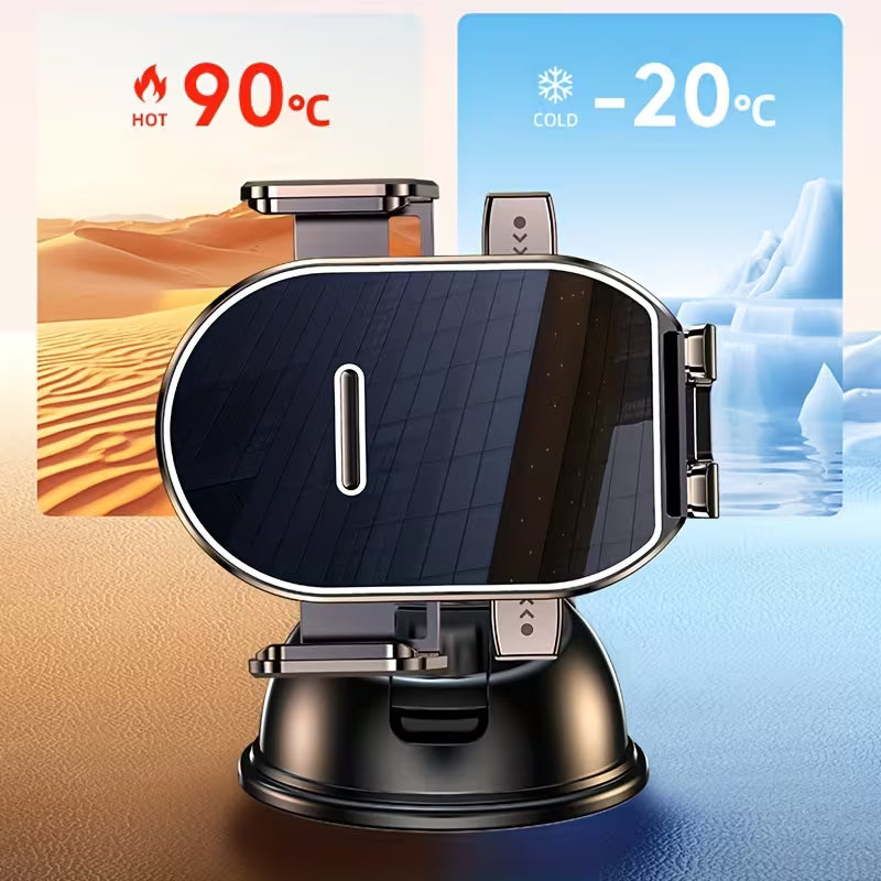 Universal 360° Car Phone Holder (Model 2025) – Stable Vacuum Mount for GPS