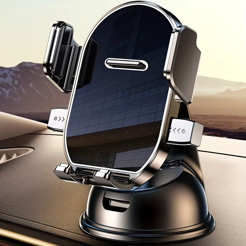 Universal 360° Car Phone Holder (Model 2025) – Stable Vacuum Mount for GPS