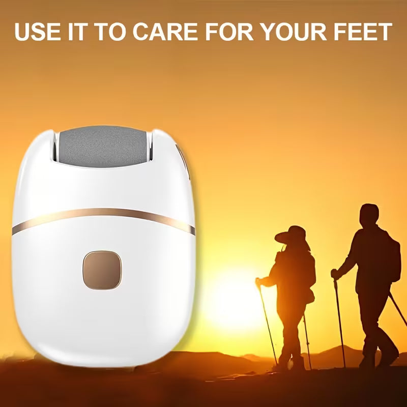 Electric Callus Remover for Feet, Rechargeable Pedicure Tool with 6 Replaceable Heads, USB Powered, Ergonomic Design
