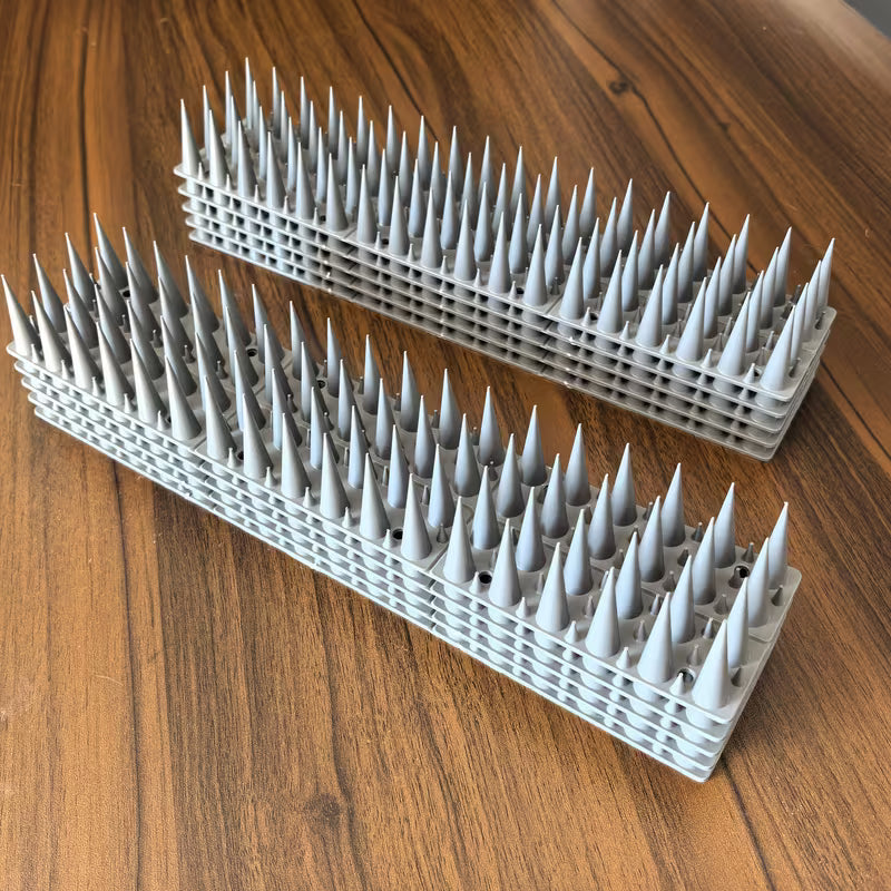 Large Spikes for Outdoor Use Against Pigeons, Mice and All Kinds of Birds Color GRAY