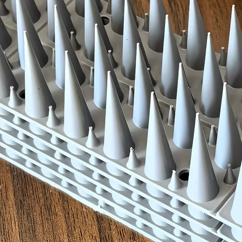 Large Spikes for Outdoor Use Against Pigeons, Mice and All Kinds of Birds Color GRAY