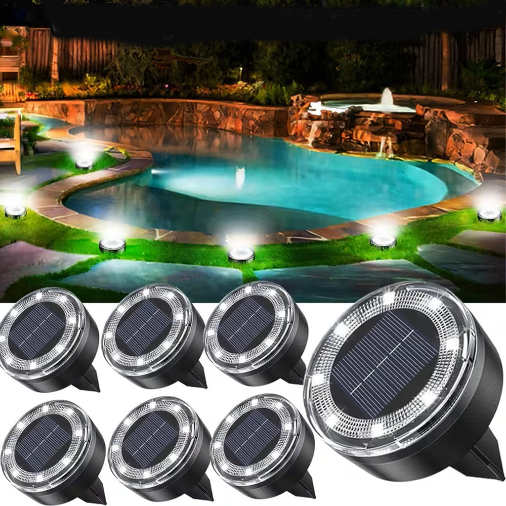 Solar LED Ground Light for Garden & Pathway, Waterproof Outdoor Landscape Lighting, Auto-On Solar Path Lamp