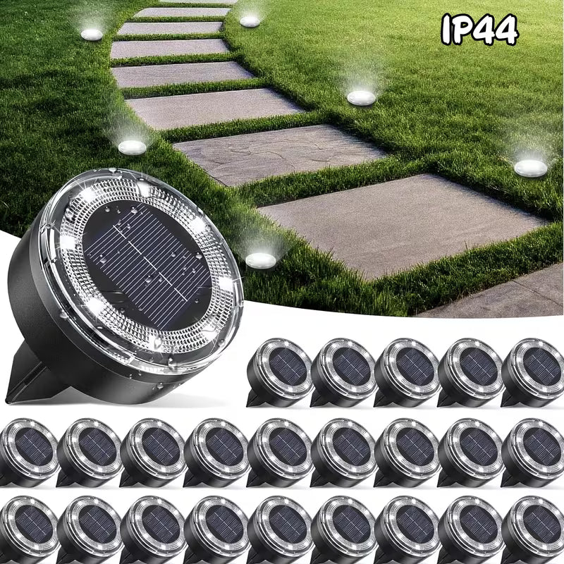 Solar LED Ground Light for Garden & Pathway, Waterproof Outdoor Landscape Lighting, Auto-On Solar Path Lamp