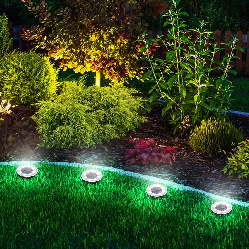 Solar LED Ground Light for Garden & Pathway, Waterproof Outdoor Landscape Lighting, Auto-On Solar Path Lamp