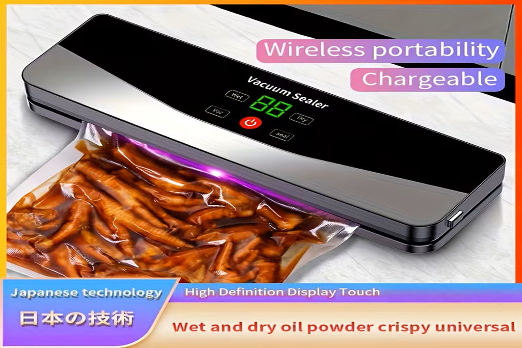 Portable Wireless Vacuum Sealer for Food – Automatic Handheld Sealer with USB Charging