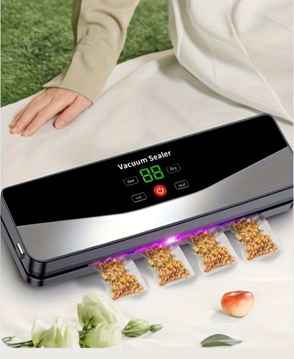 Portable Wireless Vacuum Sealer for Food – Automatic Handheld Sealer with USB Charging