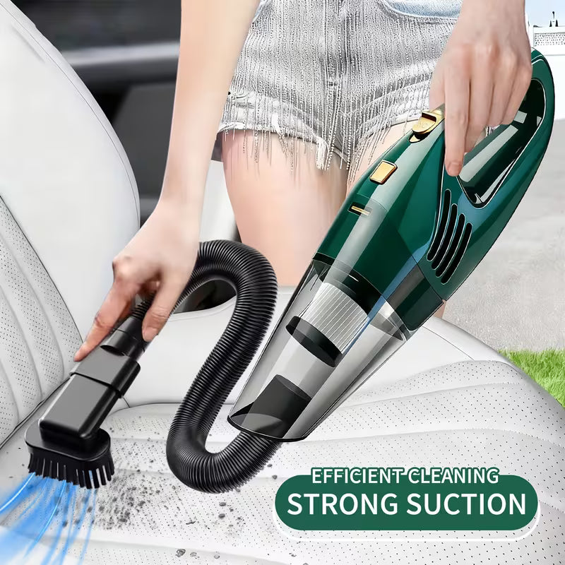 Powerful Cordless Handheld Vacuum Cleaner, High-Suction Portable Car & Home Vacuum, Rechargeable Lithium Battery, Ideal for Pet Hair & Car Detailing
