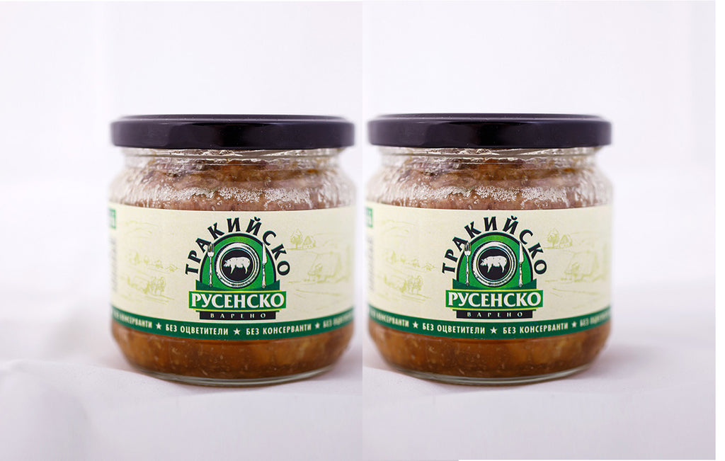 Rousseau Traditional Boiled Pork Shank – Handmade Artisanal Specialty (2 pcs, Glass Jar)