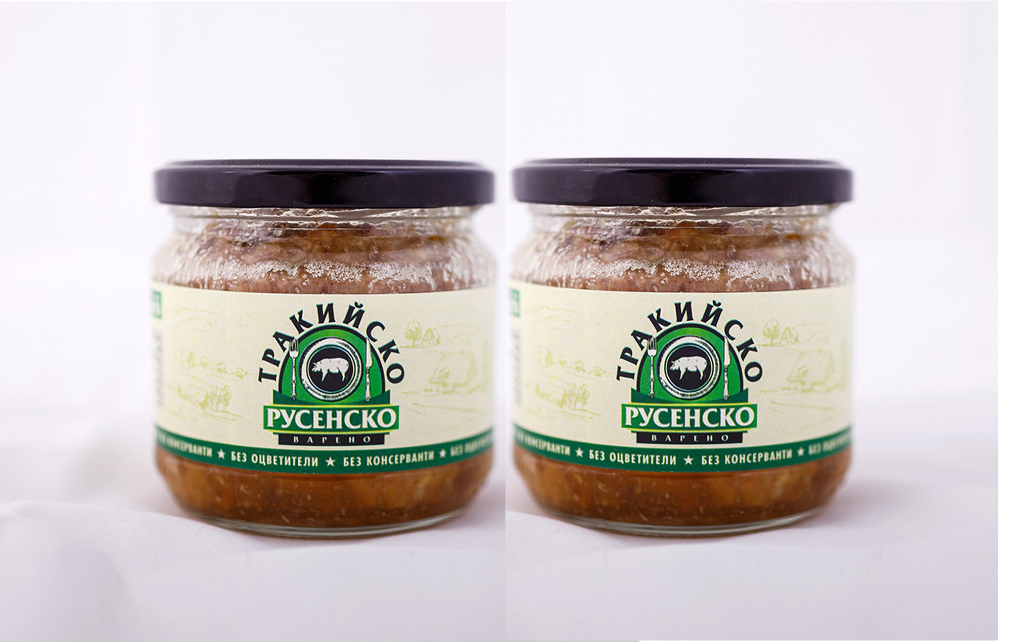 Rousseau Traditional Boiled Pork Shank – Handmade Artisanal Specialty (2 pcs, Glass Jar)