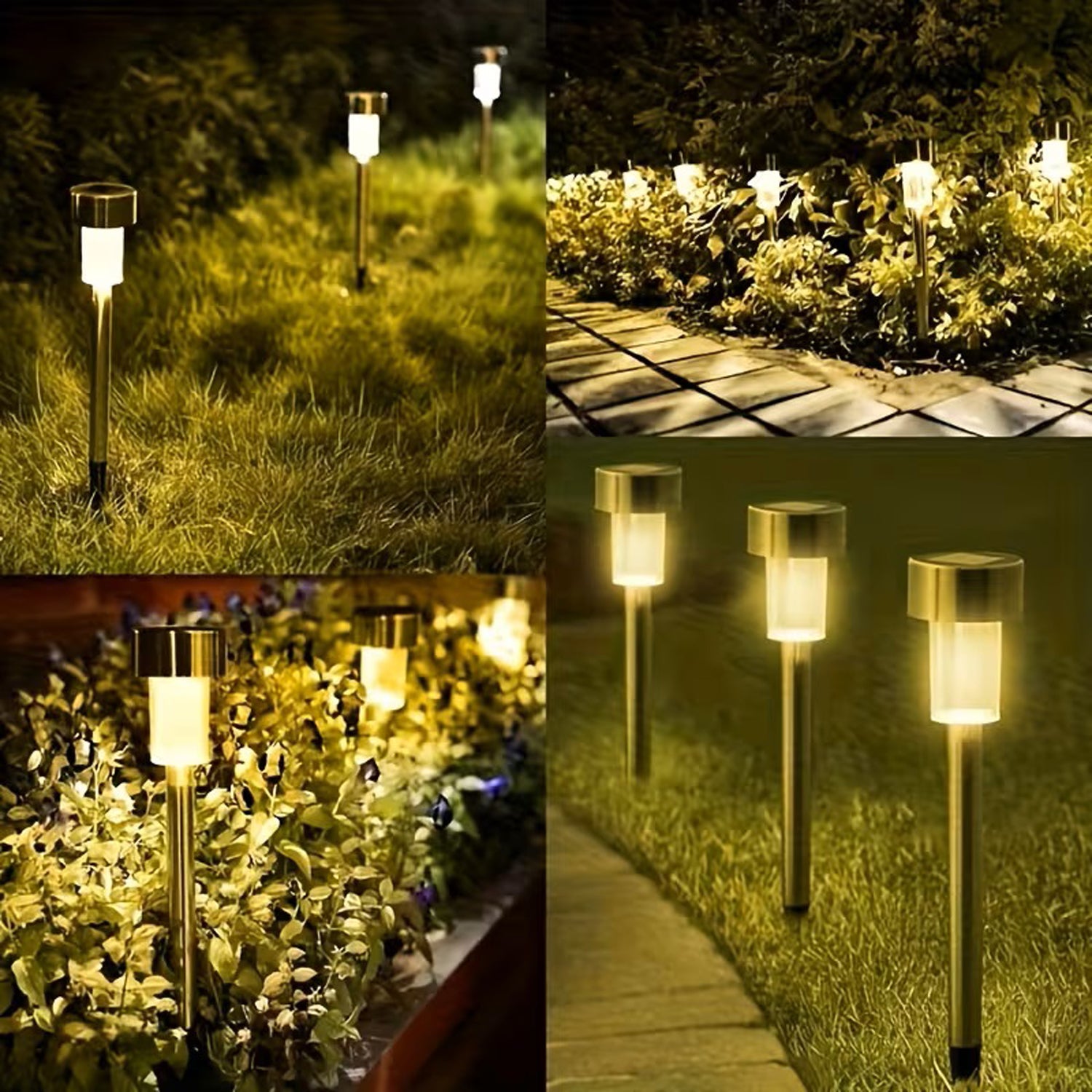 Solar Metal LED Electric Lights - Outdoor LED Lawn Lights