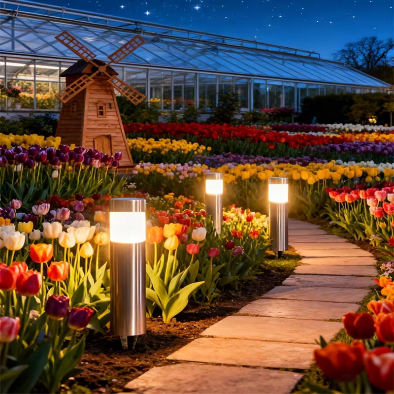 Solar Garden Lights, Waterproof Outdoor LED Landscape Lighting, Auto On/Off, Wireless Solar Lawn Lamps for Patio, Yard & Pathway