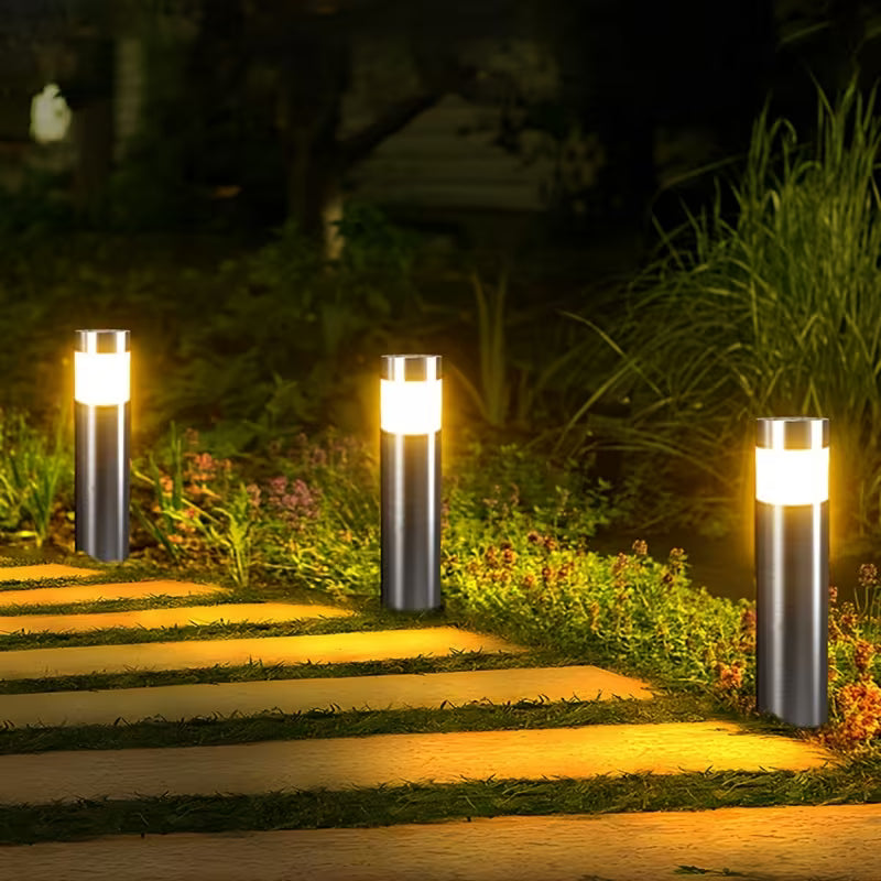 Solar Garden Lights, Waterproof Outdoor LED Landscape Lighting, Auto On/Off, Wireless Solar Lawn Lamps for Patio, Yard & Pathway