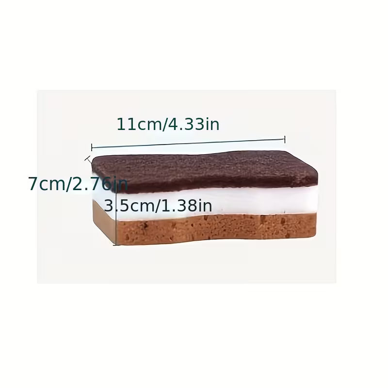 Premium 3-Layer Kitchen Cleaning Sponges (Multi-Pack) 10 pieces pack