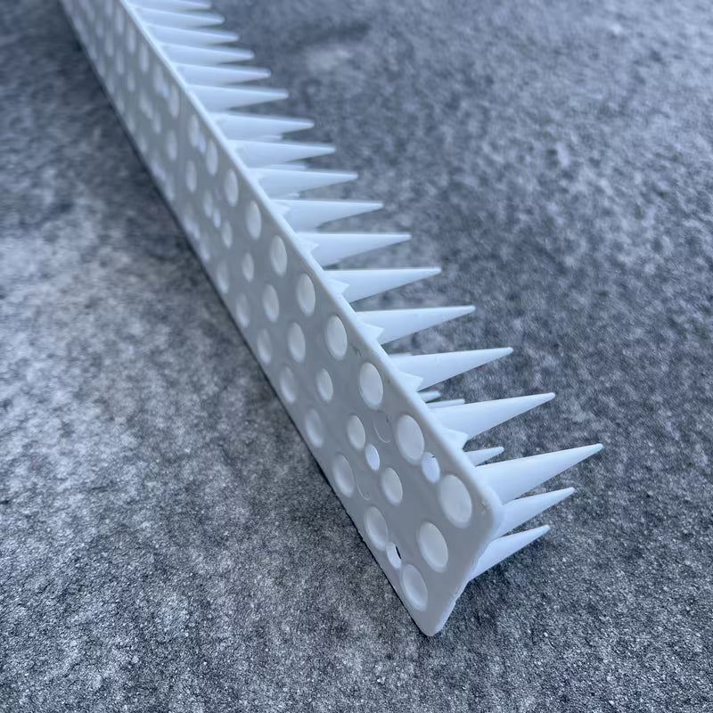 Large Spikes for Outdoor Use Against Pigeons, Mice and All Kinds of Birds White