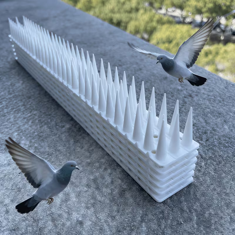 Large Spikes for Outdoor Use Against Pigeons, Mice and All Kinds of Birds White