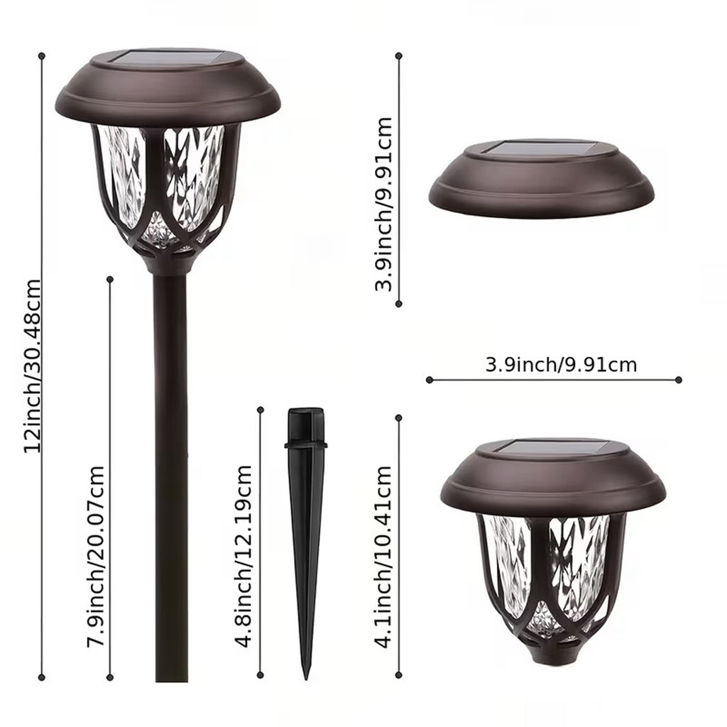 Vintage Solar Powered Led Garden Lights – Warm Illumination for Cozy Pathways and Backyards