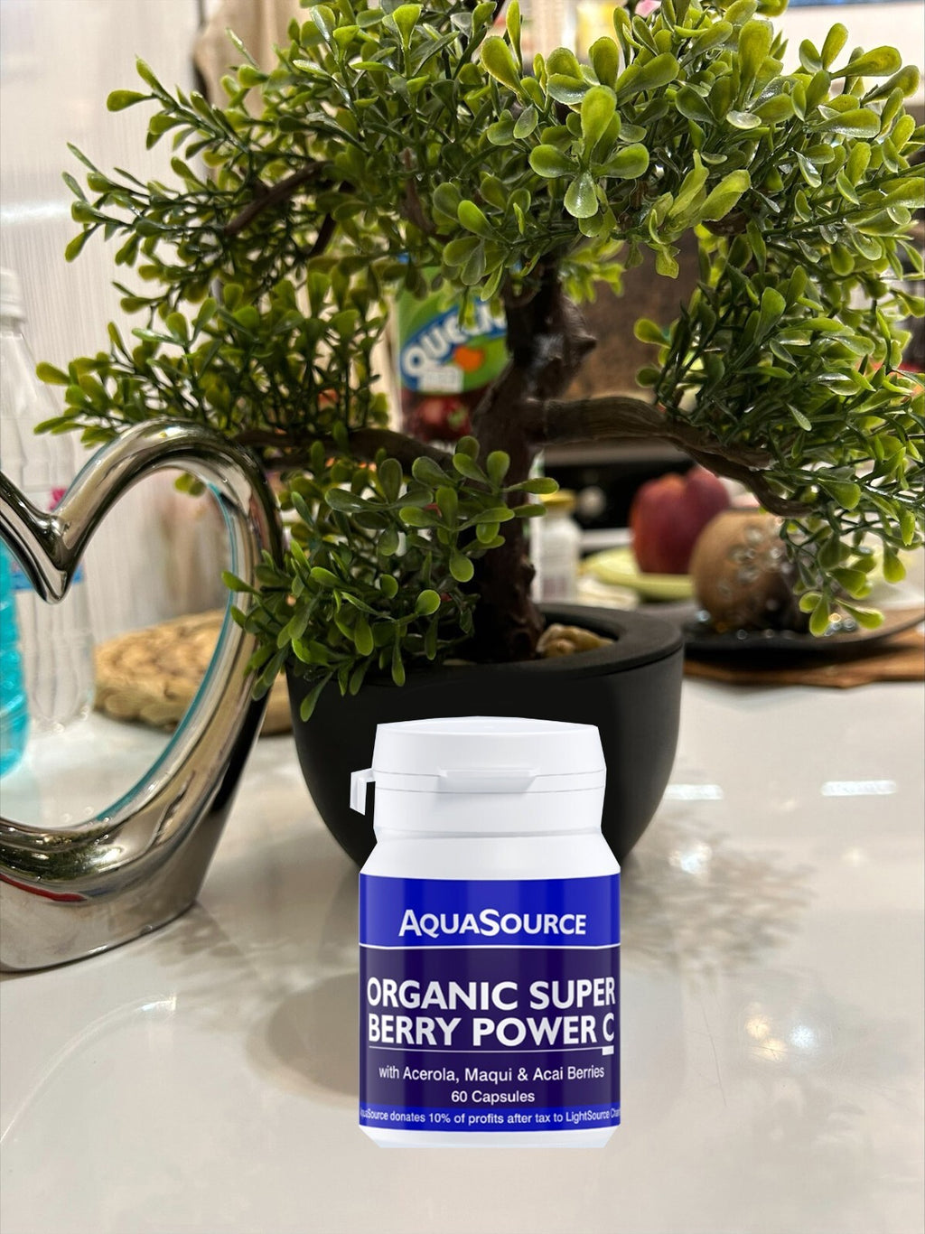 AquaSource Organic Super Berry Power C 60 Caps Vegan