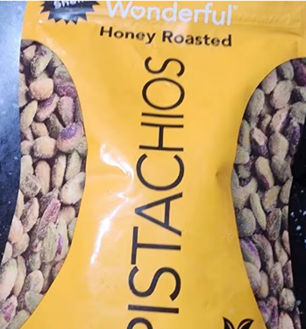 Pistachios Honey Roasted Shelled Wonderful 5.5 oz 155 g