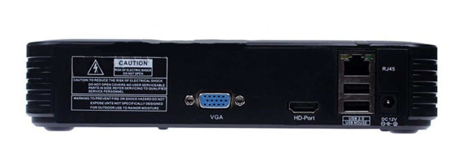 NVR video recorder for IP cameras model N1004F 16 channel 4K UltraHD 8MP VGA H