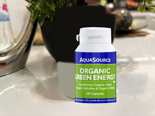 AquaSource Organic Green Energy 120 capsules Vegan