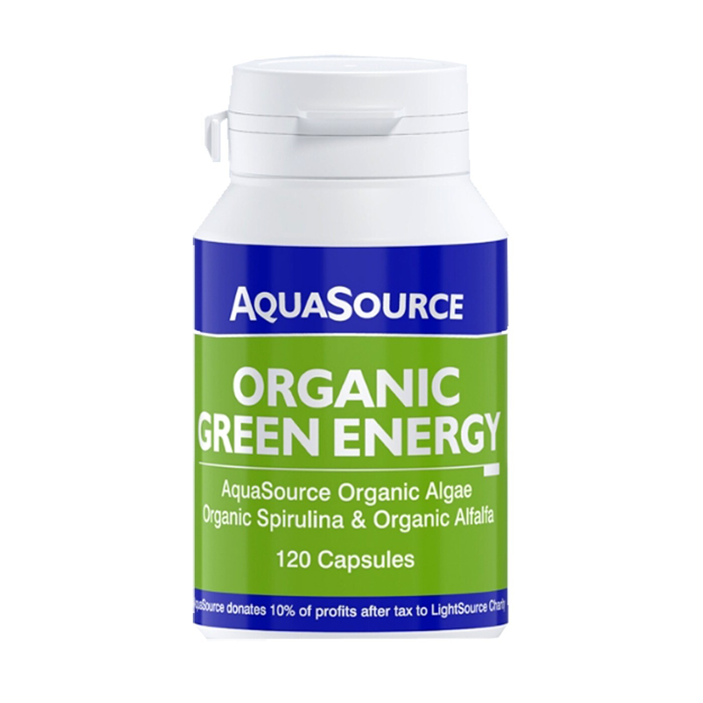AquaSource Organic Green Energy 120 capsules Vegan