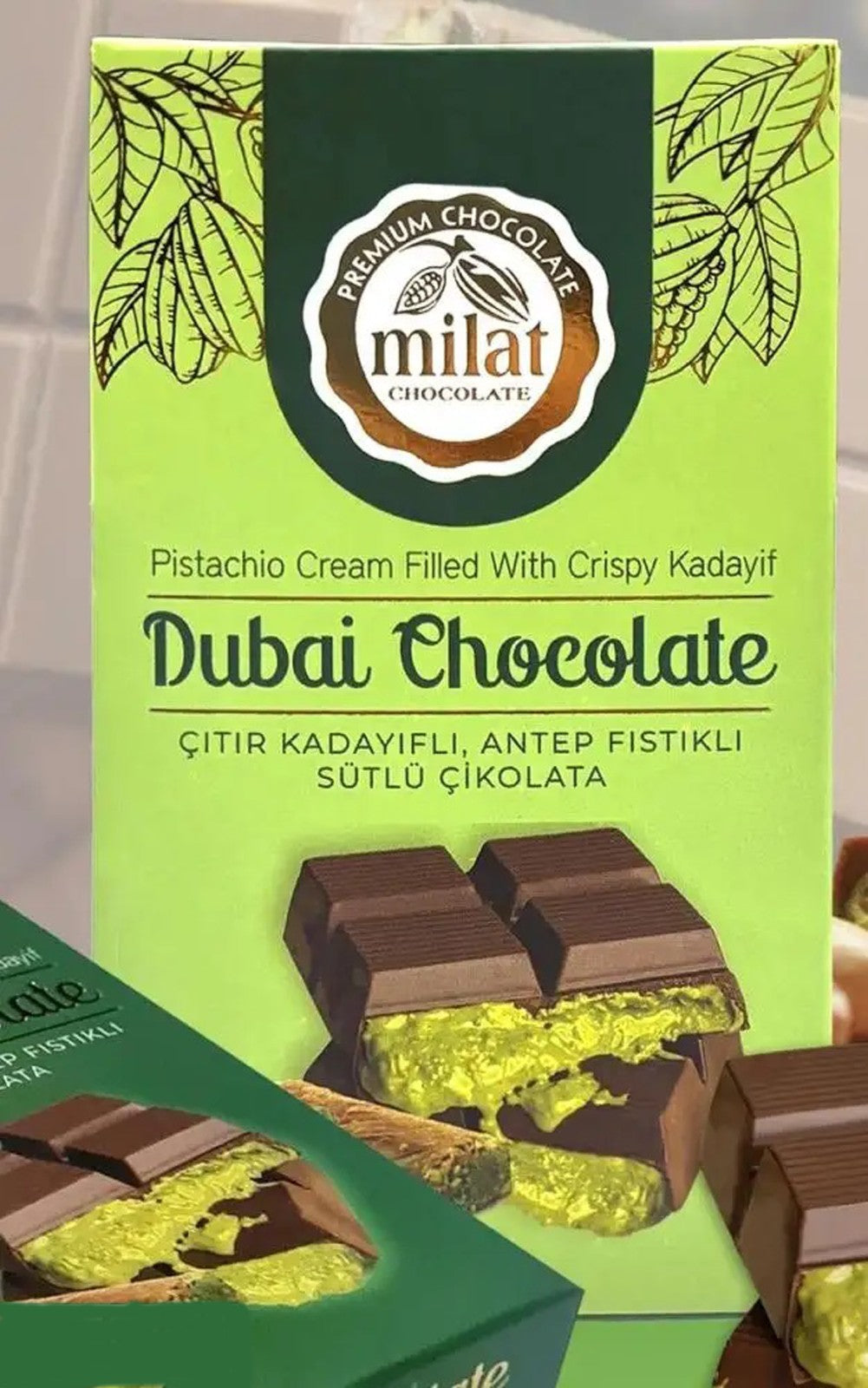 Dubai Chocolate with Kadaif and Pistachio Bolci 60g Milat