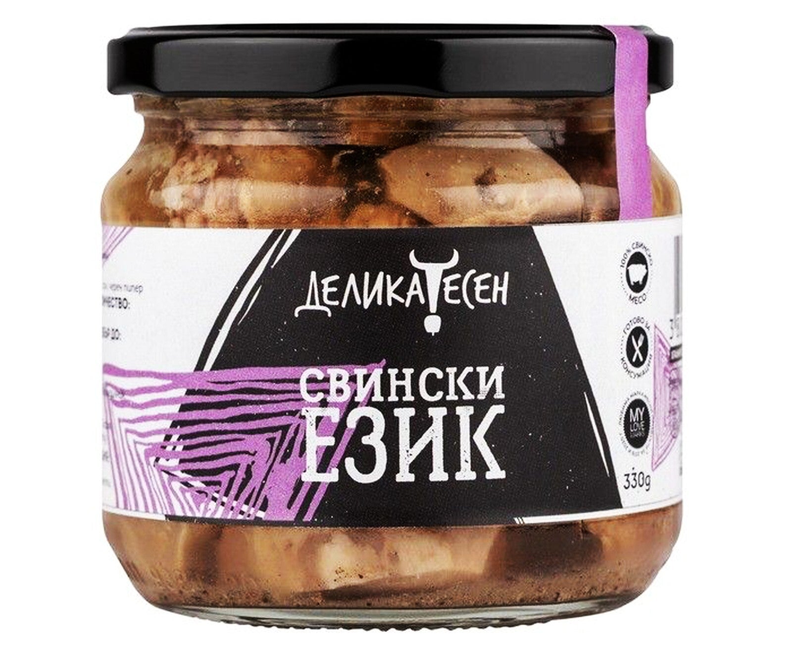 Pork tongue Delicatessen 2x330g Organic Handmade