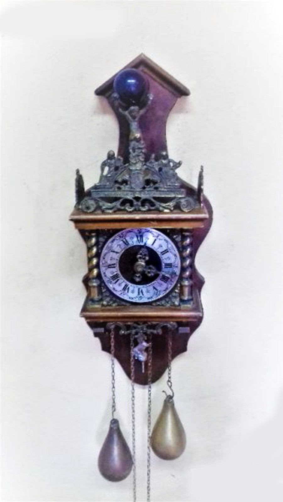Antique Dutch wall clock old