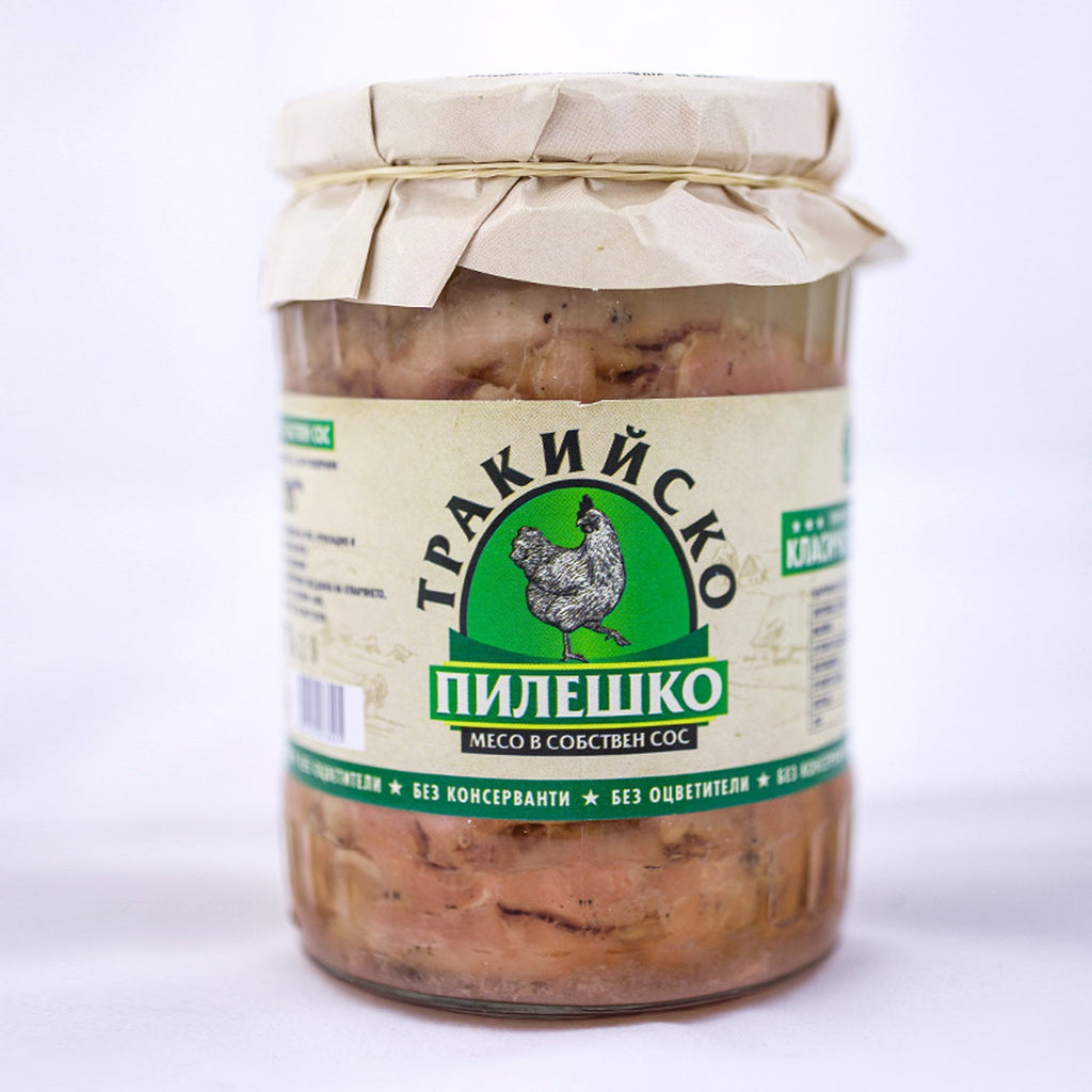 Chicken meat in its own sauce Thracian 2 piece - 2 x 500gr