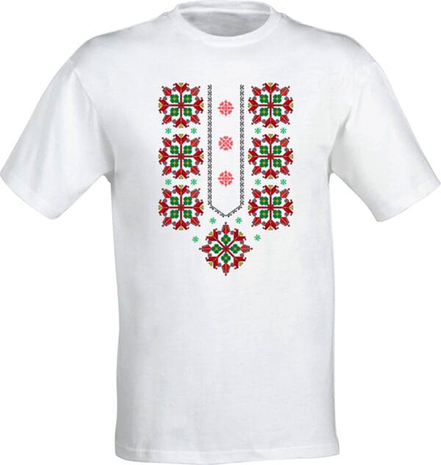 Ethnic T-shirt Women's Men's Children's T-shirt Baby Bodysuit with Ethnic Embroi