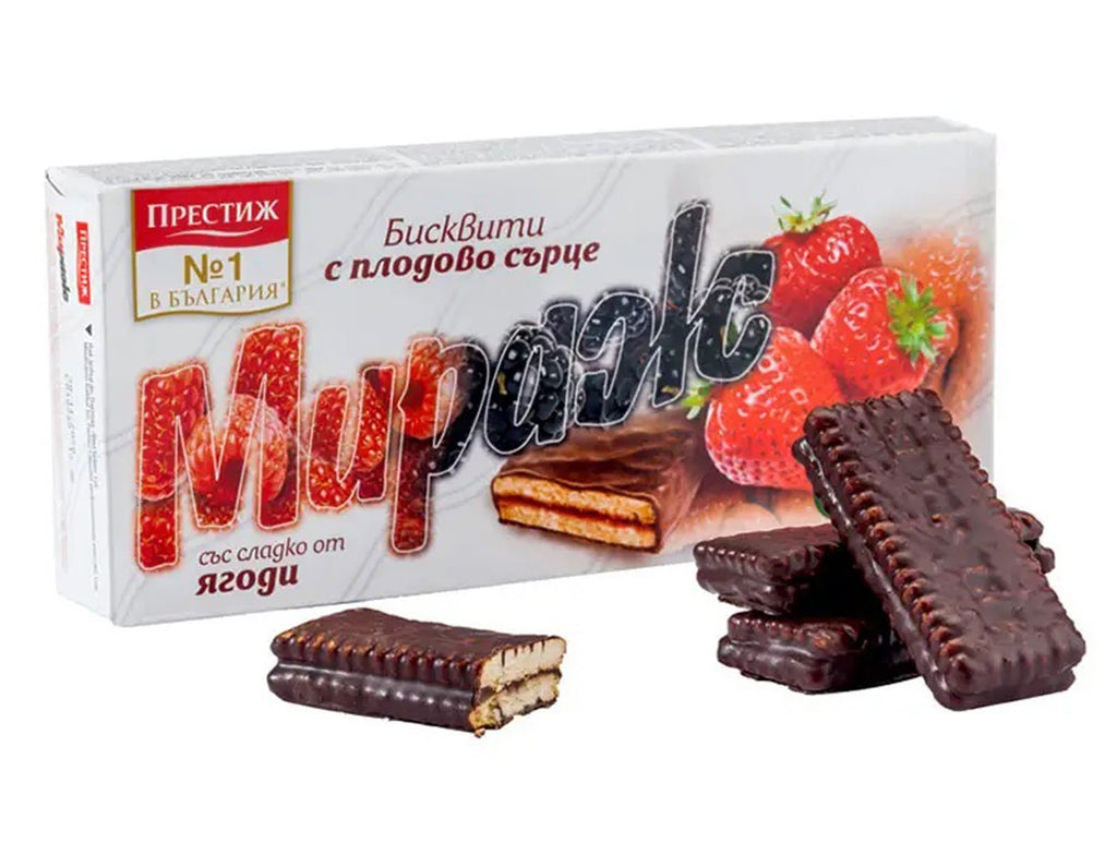 Fruit Heart Biscuit with Real Organic Strawberry Jam 176g