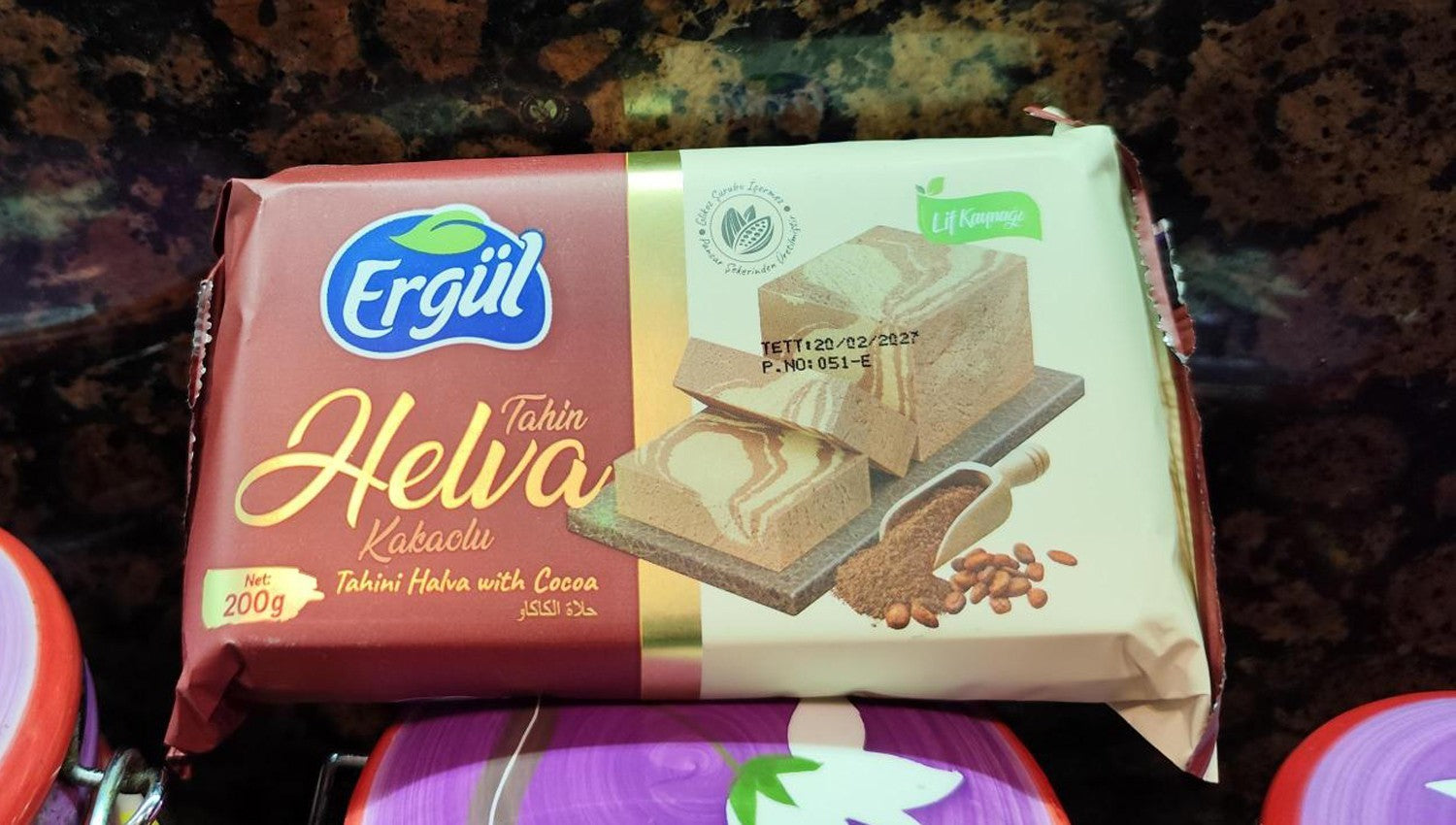 Turkish Halva with Cocoa 200 g Natural