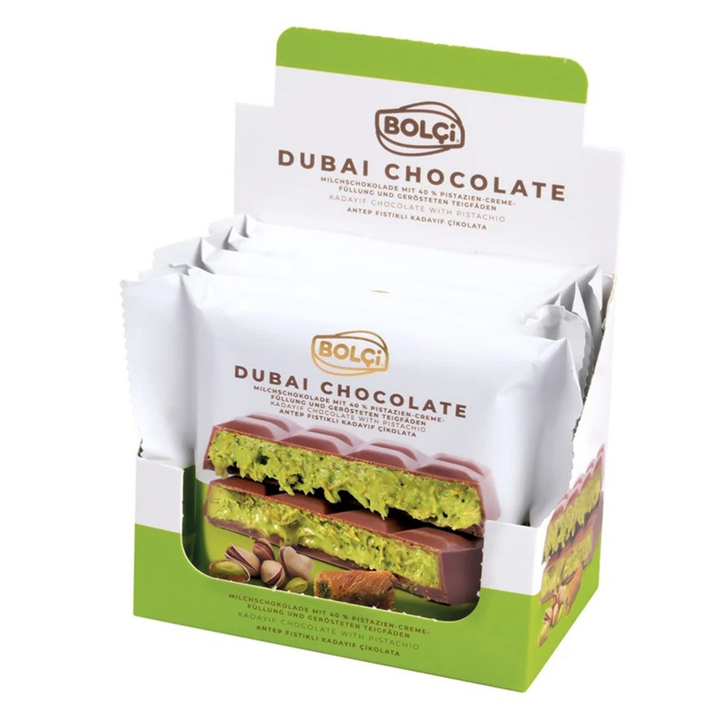 Dubai Chocolate with Kadaif and Pistachio Bolci 100g