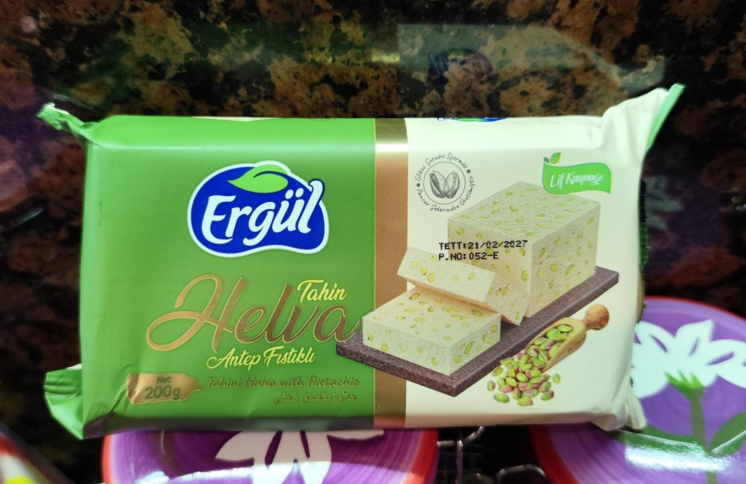 Turkish Halva with Pistachios 200 g Natural