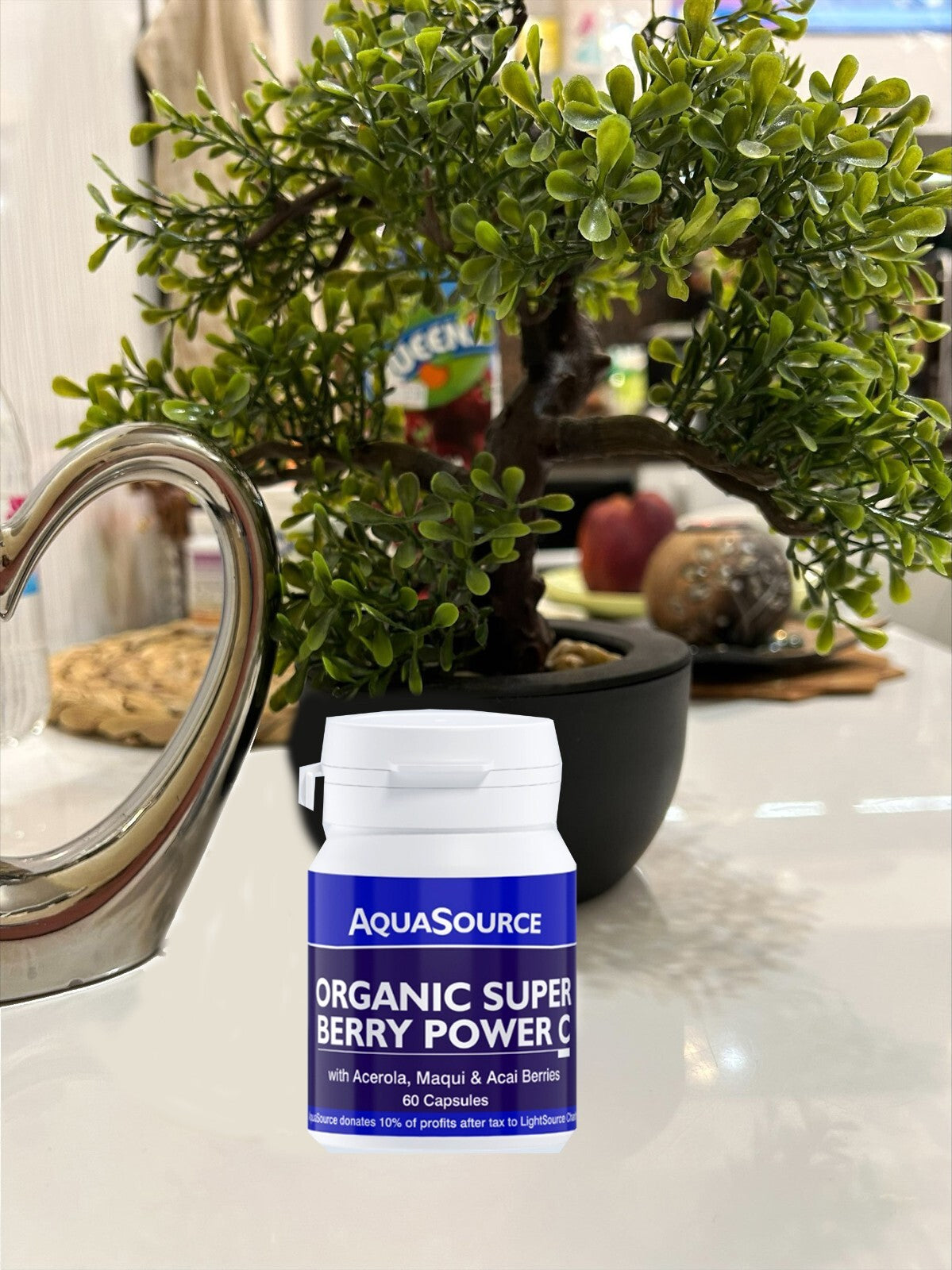 AquaSource Organic Super Berry Power C 60 Caps Vegan