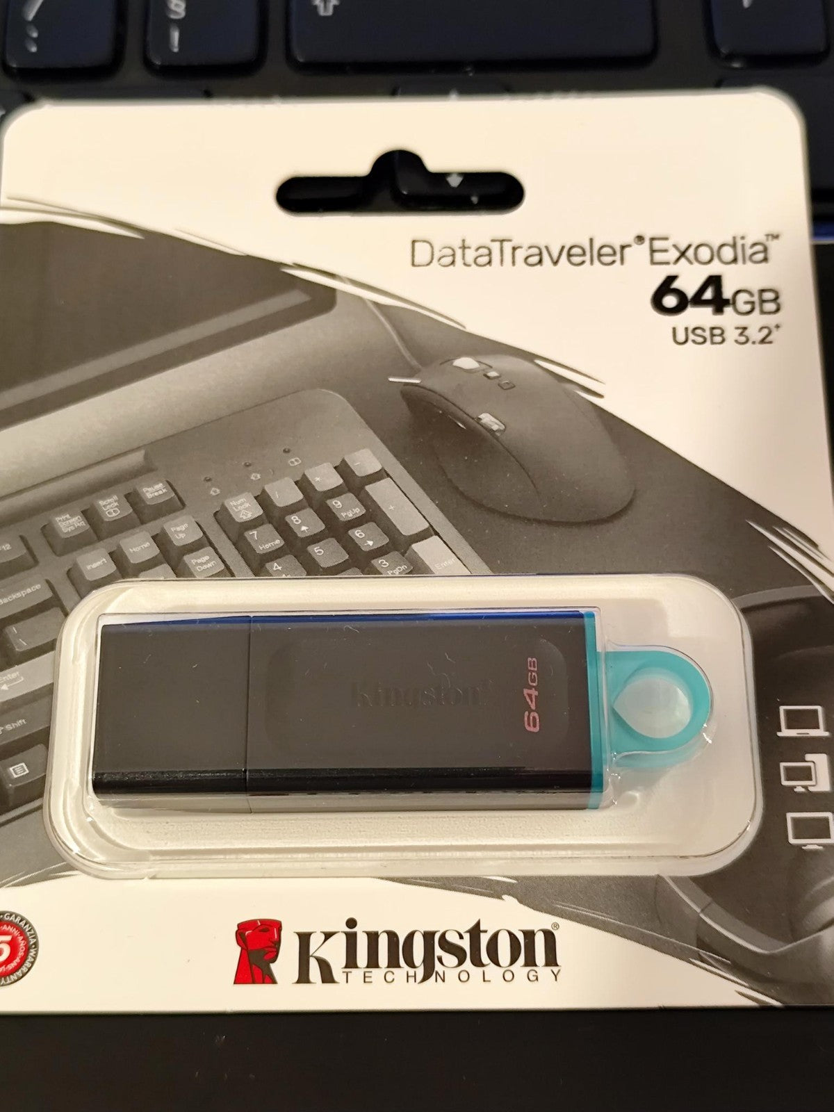 Kingston 64GB Flash Drive DataTraveler Exodia Black