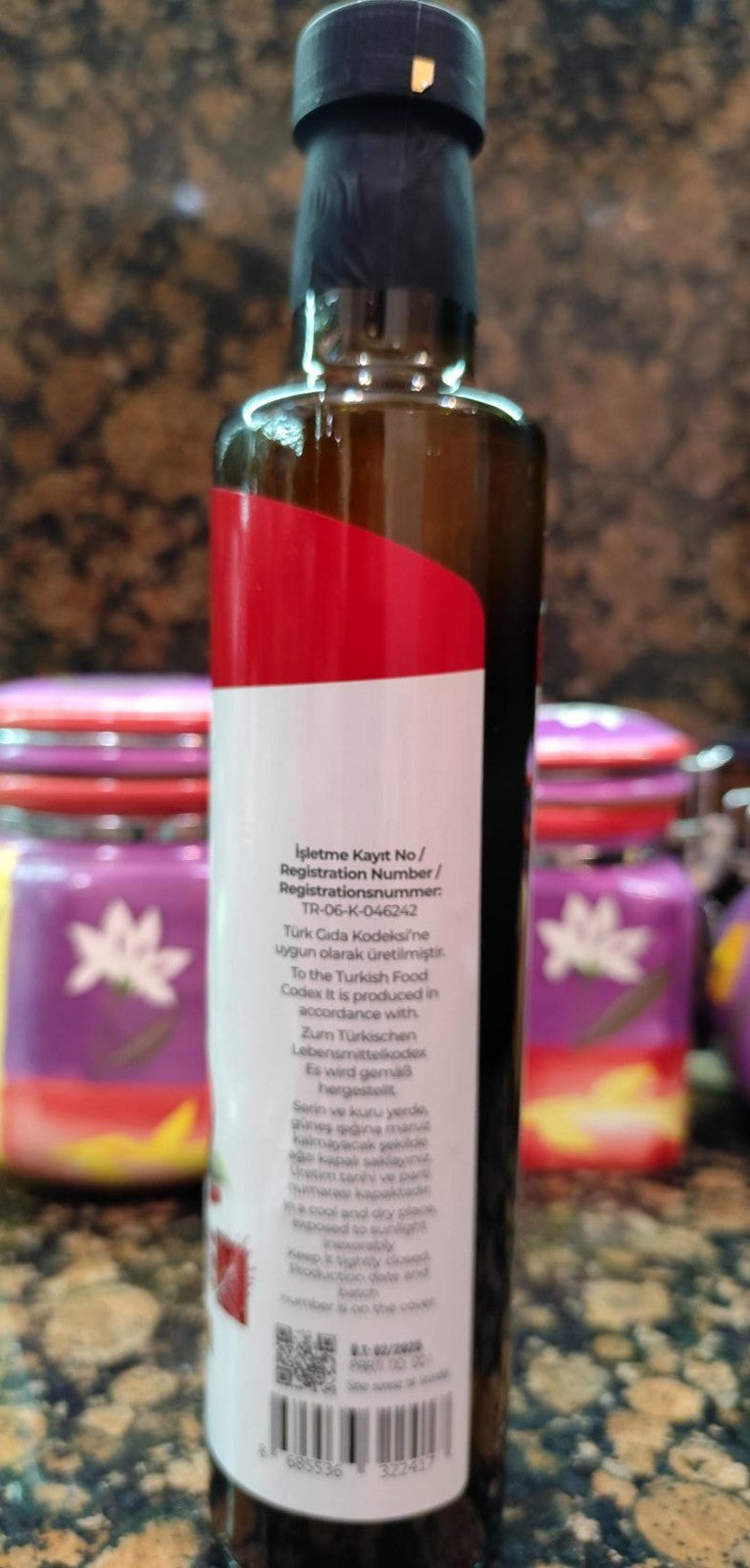 Turkish Balsamic Vinegar from Pomegranate 500 ml Natural