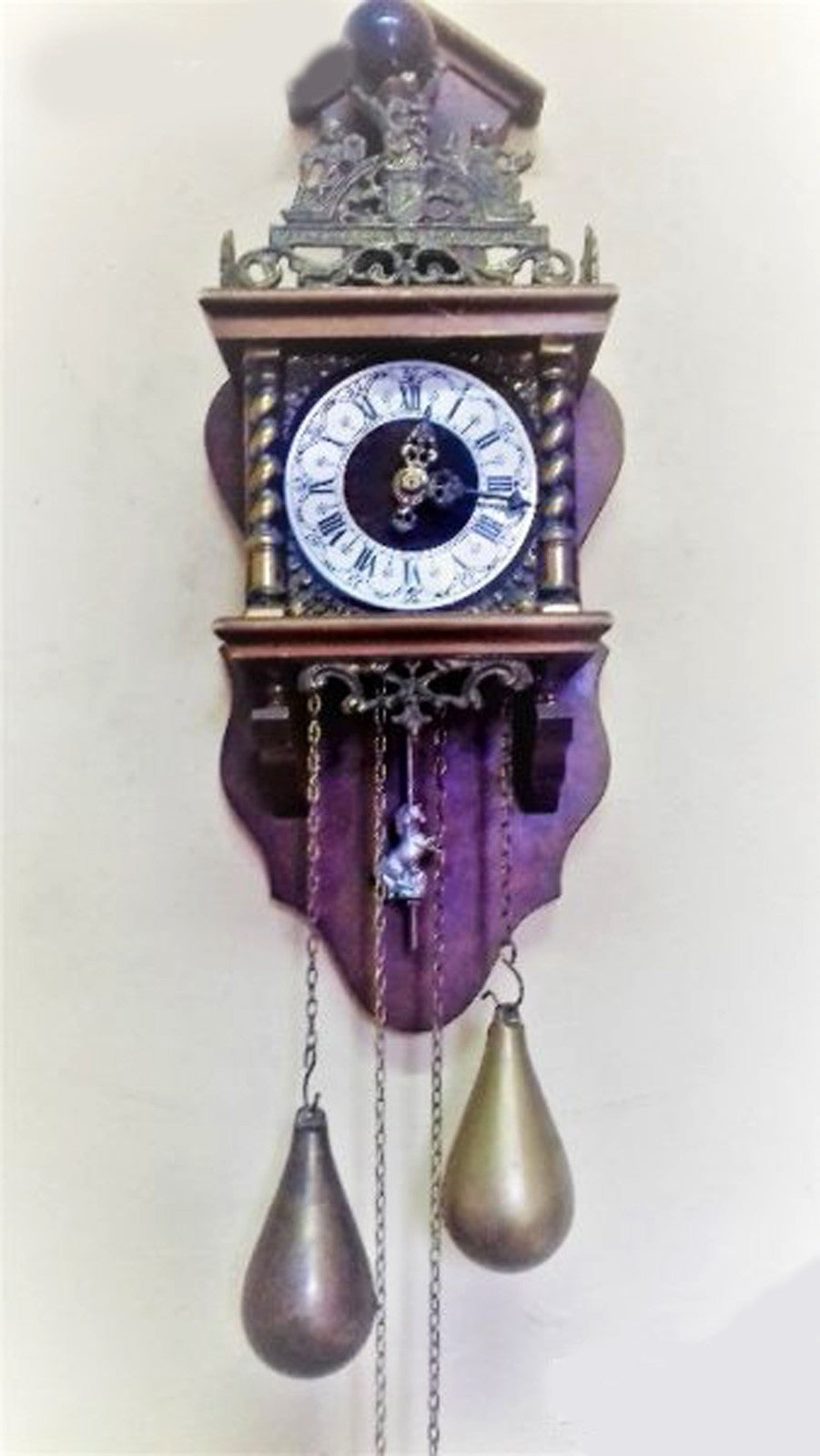 Antique Dutch wall clock old