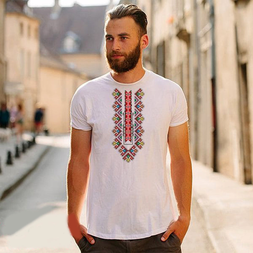Ethnic T-shirt Women s men s children s T-shirt baby bodysuit with ethnic embroi
