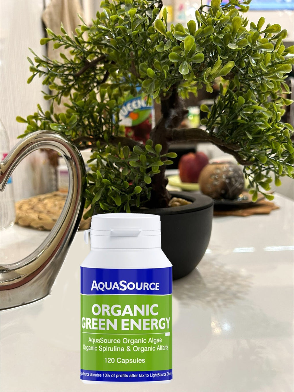 AquaSource Organic Green Energy 120 capsules Vegan