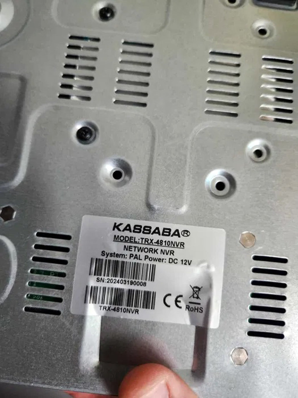 KASSABA  NVR 4K 8MPX 10 channel ONVIF
