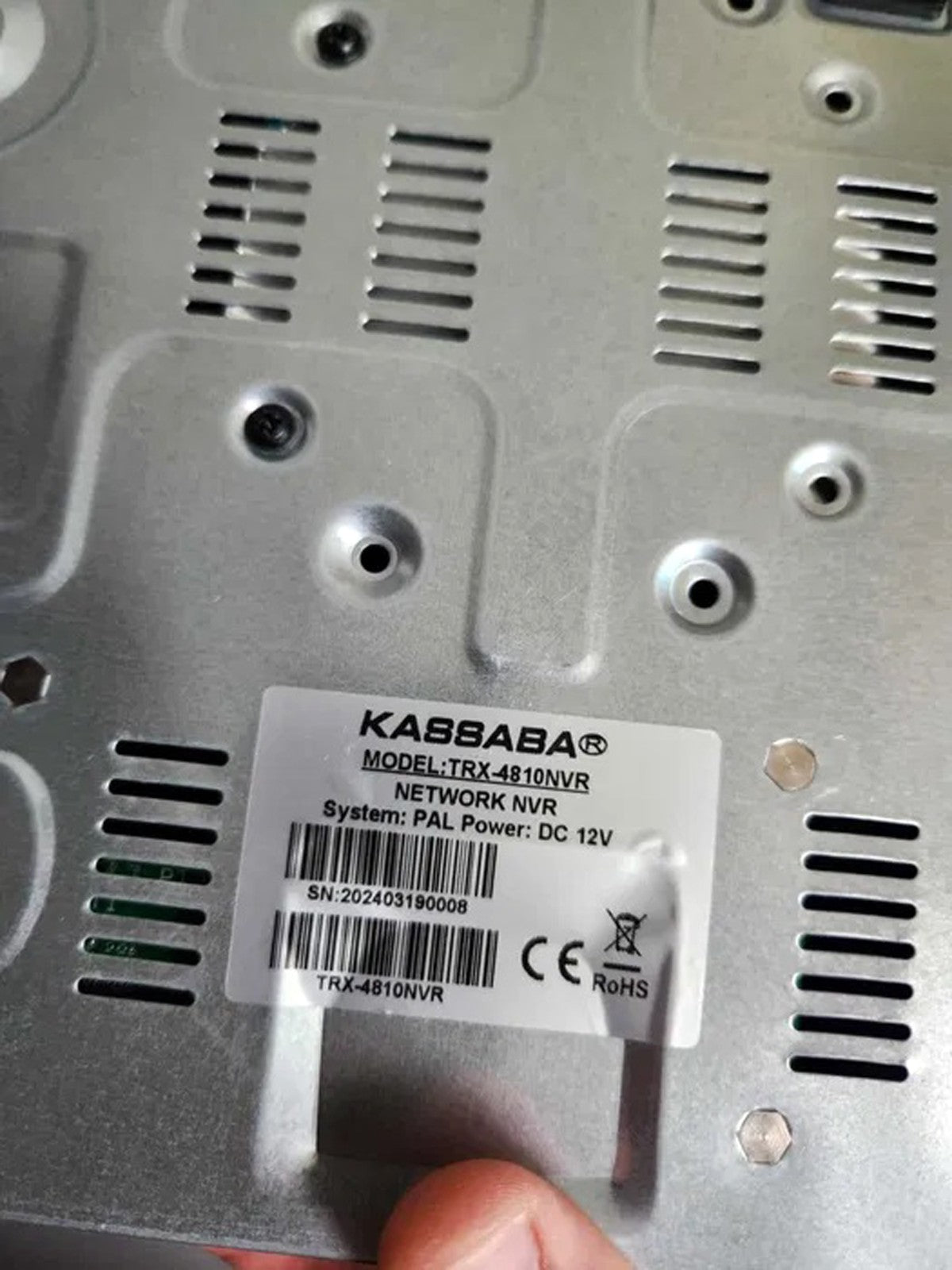 KASSABA  NVR 4K 8MPX 10 channel ONVIF