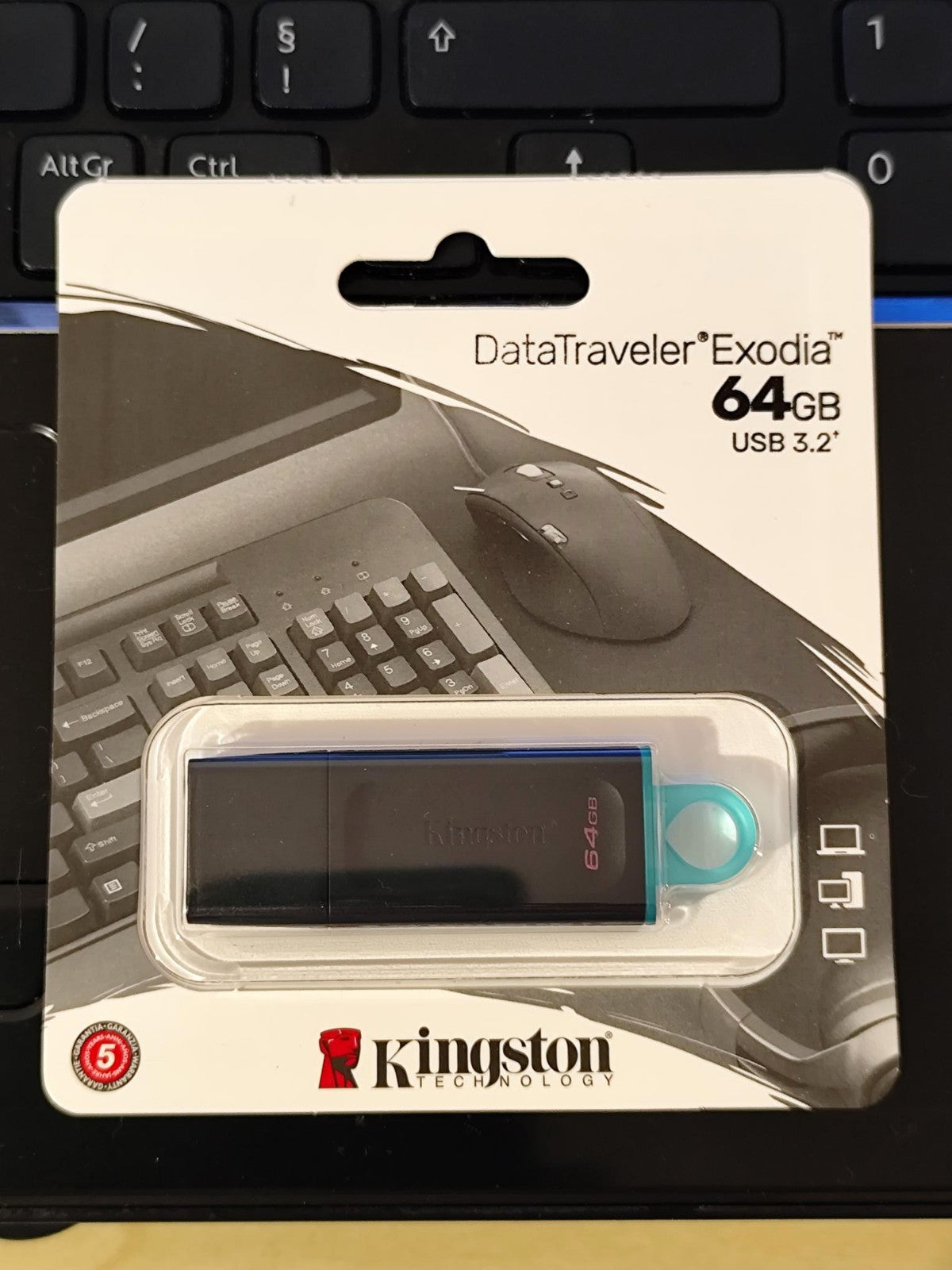 Kingston 64GB Flash Drive DataTraveler Exodia Black