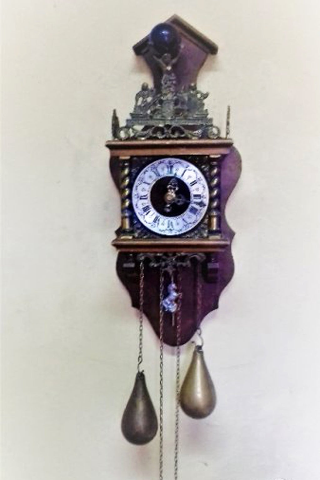 Antique Dutch wall clock old