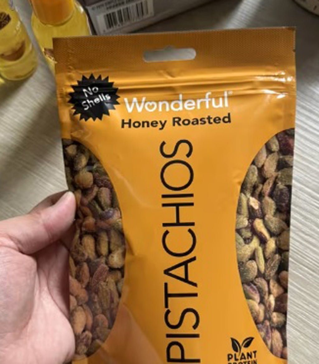 Pistachios Honey Roasted Shelled Wonderful 5.5 oz 155 g