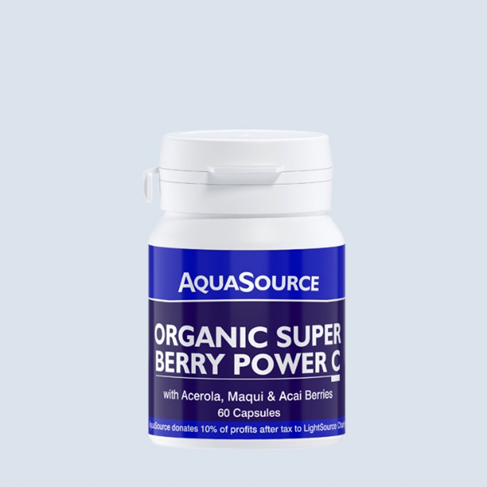 AquaSource Organic Super Berry Power C 60 Caps Vegan