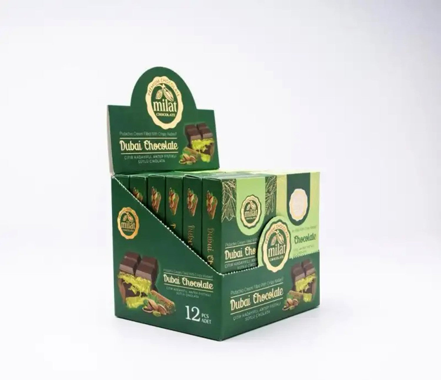 Dubai Chocolate with Kadaif and Pistachio Bolci 60g Milat