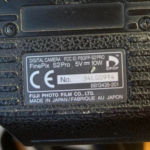 Fujifilm FinePix S Series S2 Pro 6.2MP Digital SLR Camera - Black (Body Only)