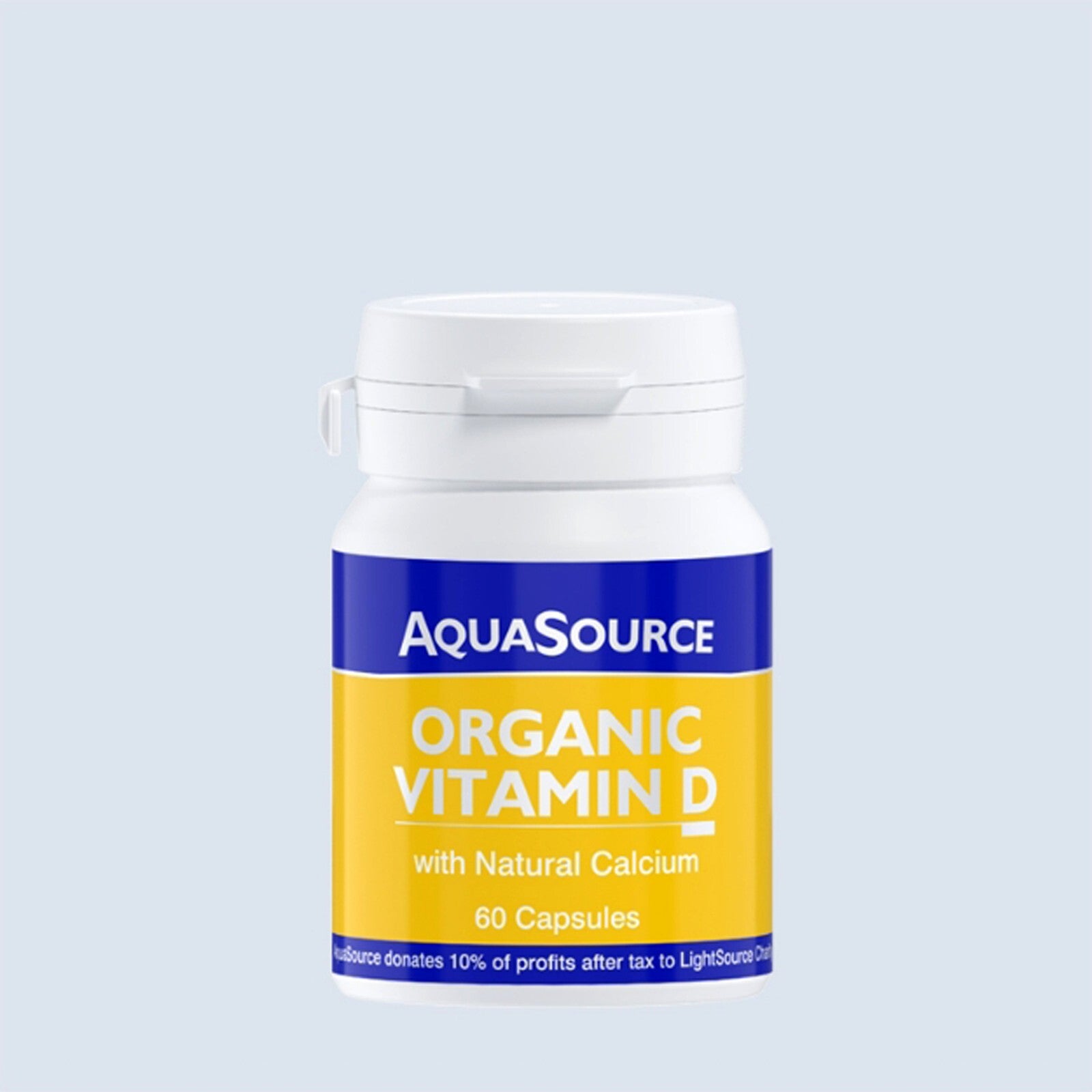 AquaSource Organic Vitamin D 60 Caps Vegan